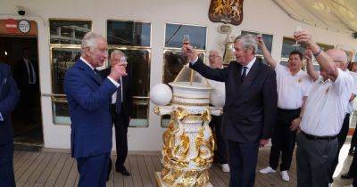 King enjoys tot of rum with ex-Royal Yacht Britannia sailors in Edinburgh - www.dailyrecord.co.uk - Scotland - Beyond
