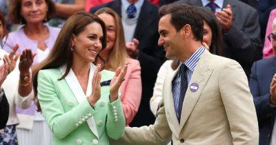 Princess Kate and Roger Federer Are All Smiles While Watching Tennis at Wimbledon: Photos - www.usmagazine.com - Australia - Britain