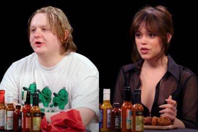 Lewis Capaldi says Jenna Ortega can “fucking take a wing” during tearful ‘Hot Ones’ challenge - www.nme.com