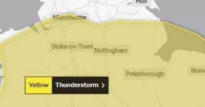 Met Office issues thunderstorm warning for Greater Manchester - www.manchestereveningnews.co.uk - Manchester