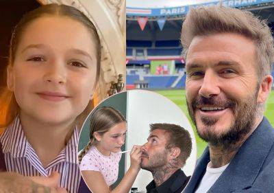 David Beckham 'Looked Better' After Letting 12-Year-Old Daughter Harper Do His Makeup! - perezhilton.com