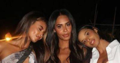 Rochelle Humes poses alongside lookalike sisters as they stun in barely-there outfits but concern sparked - www.manchestereveningnews.co.uk - Britain