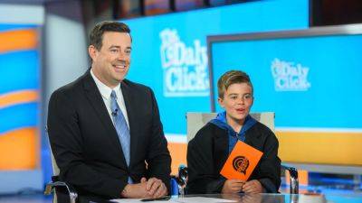 Carson Daly's Son Follows in Dad's TV Footsteps! Watch His Big Interview with LL Cool J - www.etonline.com - county Scott - county Travis