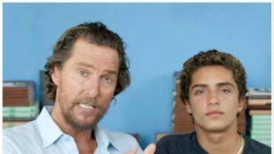 Matthew McConaughey and His 15-Year-Old Son Talk Maui Wildfire Relief Plan in New Video - www.glamour.com - Hawaii - county Maui - city Elizabeth