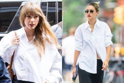 Taylor Swift & Gigi Hadid Have Been Wearing These Buttoned-Down Blouses All Summer – Get The Look - etcanada.com - Canada