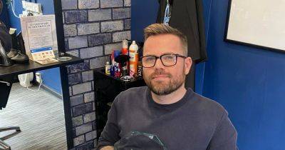 "We give blokes their hair back": The man behind the Salford barbershop 'breaking stigmas' on male grooming - www.manchestereveningnews.co.uk - county Barber