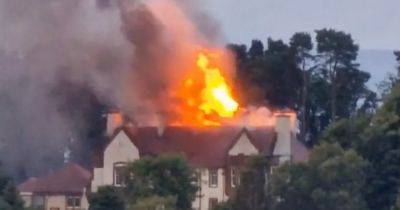 Abandoned Scots hotel goes up in flames for second time after fire 'reignites' - www.dailyrecord.co.uk - Scotland - Beyond