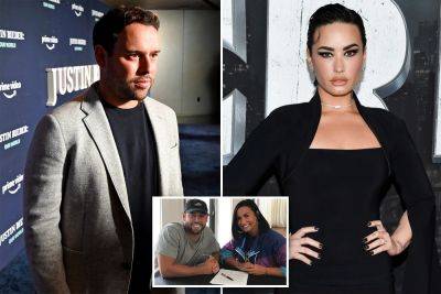 Demi Lovato splits from manager Scooter Braun after Justin Bieber rumors - nypost.com