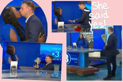 Watch Local News Anchor Get Surprised By Reporter Boyfriend Popping The Question ON AIR! - perezhilton.com - Jordan - Montana - Tennessee - city Chattanooga, state Tennessee
