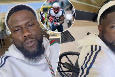 Kevin Hart in a wheelchair after tearing muscles racing NFL player Stevan Ridley: ‘Dumbest man alive’ - nypost.com - county Hart