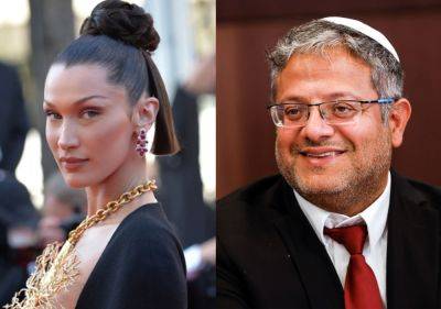 Supermodel Bella Hadid Criticized Israel’s Far-Right Security Minister. Now He’s Lashing Out At Her - etcanada.com - Israel - Palestine - area West Bank