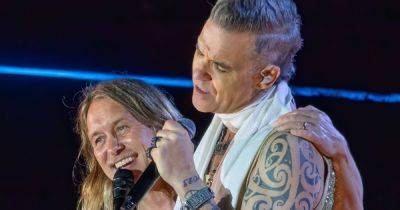 Robbie Williams reunites with Take That's Mark Owen on stage for first time in 12 years - www.ok.co.uk - city Sandringham - county Norfolk