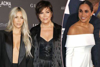 Reality Queens Kim Kardashian & Kris Jenner Meet Meghan Markle’s Mom At LA Charity Event! - perezhilton.com - USA - city Sanchez