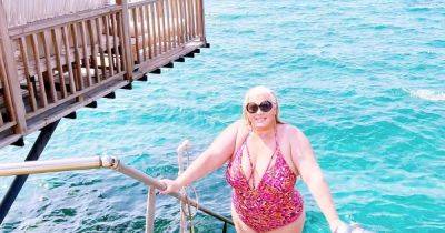 Gemma Collins strips to floral swimsuit and says she's having 'the best summer ever' - www.ok.co.uk