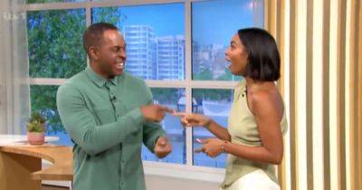 This Morning's Rochelle Humes exclaims 'what' over Andi Peters' fresh dig before he shocks her with 'striptease' - www.manchestereveningnews.co.uk - Britain