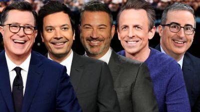 Late-Night Hosts Switch To Podcasting To Fund Out-Of-Work Staff; Colbert, Fallon, Kimmel, Meyers & Oliver Set Spotify Series - deadline.com