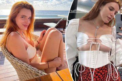 Bella Thorne busts out of sexy corset top in stunning new pic - nypost.com - Italy