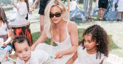 Khloe Kardashian shares gorgeous first snap with son Tatum, 1, and True, 5, at birthday bash - www.ok.co.uk