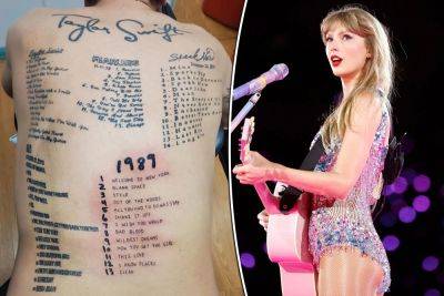 Fan roasted for ‘tacky as hell’ Taylor Swift back tattoo: ‘Unhealthy’ - nypost.com