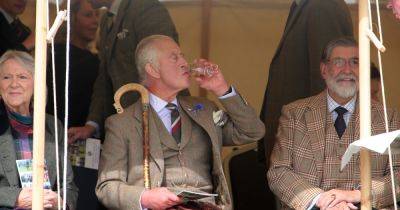 King Charles enjoys 'wee dram' at Highland Games - www.dailyrecord.co.uk - Scotland - county Charles - Beyond