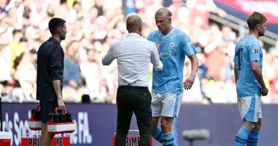 Pep Guardiola makes Erling Haaland prediction after early Man City change - www.manchestereveningnews.co.uk - Britain - Manchester - Norway