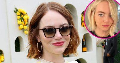Emma Stone Unveils Platinum Blonde ‘Cool Girlie Summer Bob’ - www.usmagazine.com - Santa