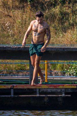 Harry Styles Goes For A Shirtless Swim During U.K. Heatwave - etcanada.com - London - Italy