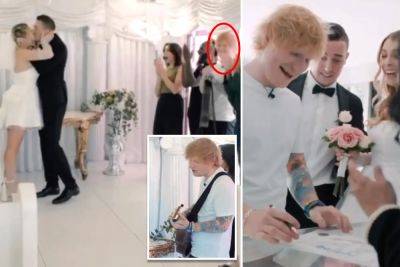 Ed Sheeran crashes Vegas wedding, serenades bride and groom with new ‘magical’ single - nypost.com - Las Vegas