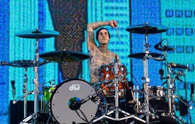 Watch Travis Barker gift a fan his drumsticks on Blink-182 tour - www.nme.com - Belgium