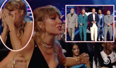 Taylor Swift's Reaction To *NSYNC At The VMAs Is Tearin' Up Our Heart!!! - perezhilton.com