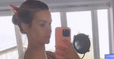 Laura Anderson shows off postpartum body in bra and shorts 12 days after giving birth - www.ok.co.uk