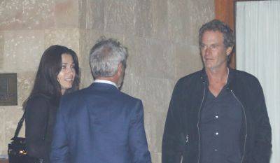 Sean Penn & Girlfriend Olga Korotyayeva Spotted Getting Dinner with Rande Gerber in Malibu - www.justjared.com - Malibu