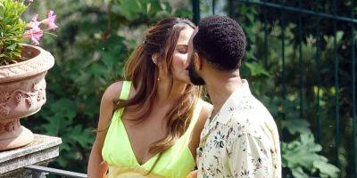 Chrissy Teigen & John Legend Share a Sweet Kiss During Anniversary Pool Party - www.justjared.com - Italy - Lake