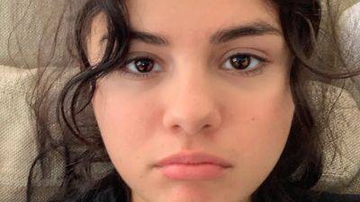 Selena Gomez Posted a Makeup-Free Selfie With a Peek of Her Wavy Hair — See Photos - www.glamour.com