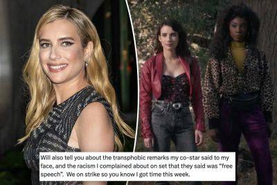 Emma Roberts accused of transphobia, playing ‘mind games’ by ‘AHS’ co-star - nypost.com - USA - county Story - county Roberts