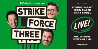 Jimmy Kimmel, Stephen Colbert & Jimmy Fallon Cancel Strike Force Three Live Show In Las Vegas After ABC Host Gets Covid - deadline.com - Las Vegas