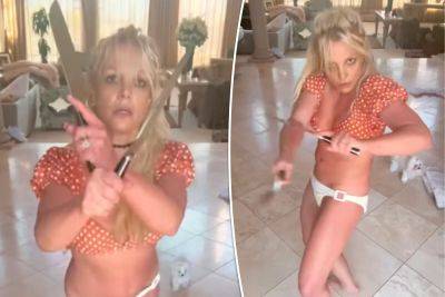 Britney Spears sparks fan concern after dancing with knives - nypost.com - California