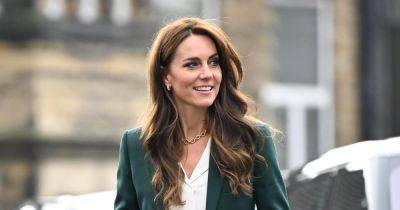 Kate Middleton is queen of the co-ord as she stuns in green flared trouser suit - www.ok.co.uk - Britain - Norway