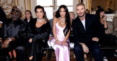 David Beckham mocked after rocking the sock and sandal combo at Victoria's fashion show - www.ok.co.uk - Britain - Manchester