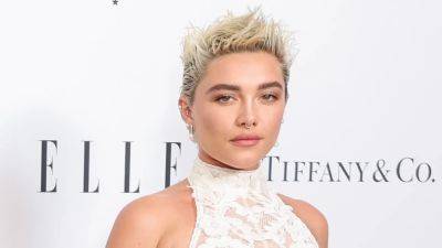 Florence Pugh Goes Bridal in a Sheer White Gown - www.glamour.com - London