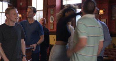 EastEnders fans in stitches as Gina Knight floors Ian Beale with single punch - www.ok.co.uk - county Mitchell