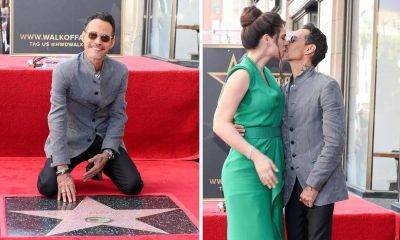 Marc Anthony receives his star on the Hollywood Walk of Fame with Nadia Ferreira and David Beckham’s support - us.hola.com - Los Angeles - Dominican Republic - Paraguay