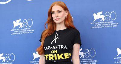 Jessica Chastain Admits She Was 'Nervous' to Promote New Movie 'Memory' at Venice Film Festival 2023 Amid SAG-AFTRA Strike - www.justjared.com - Italy