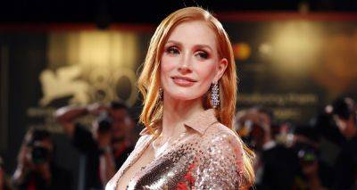 Jessica Chastain Shimmers in Gucci at 'Memory' Premiere Held During Venice Film Festival 2023 - www.justjared.com - Italy