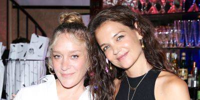 Katie Holmes & Chloe Sevigny Link Up at Madewell Fall Launch Party During NYFW - www.justjared.com - France - New York