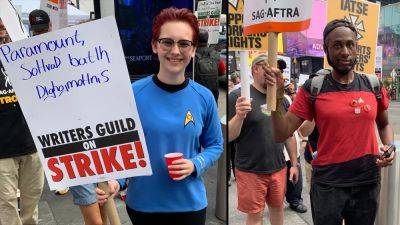 Dispatches From The Picket Lines: WGA East Looks To Live Long And Prosper With ‘Star Trek’-Themed Rally Outside Paramount Offices - deadline.com - New York - Los Angeles - Manhattan