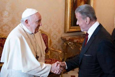 The Pope Surprises Sylvester Stallone With A Punch In Vatican Meeting - deadline.com - New York - USA - Vatican - city Vatican - county Pope