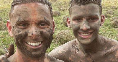 Jeff Brazier and son Freddie indulge in mud bath after Bobby's NTAs win - www.ok.co.uk