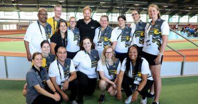 Prince Harry poses with volunteers as Invictus Games kicks off in Germany - www.ok.co.uk - Britain - Germany