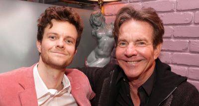 Jack Quaid Makes Rare Public Appearance With Dad Dennis Quaid, Celebrates 'Oppenheimer' Wins at Golden Globes 2024 - www.justjared.com - Beverly Hills